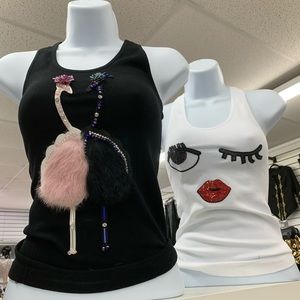 Lashes white top - new- one size